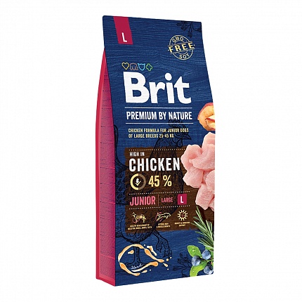 Brit Premium Junior L Breed Сухий корм для цуценят великих порід купити KITIPES.COM.UA