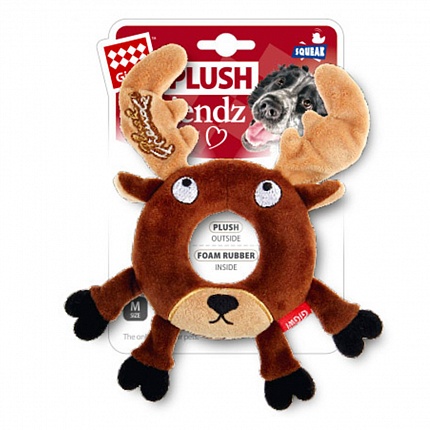 GiGwi Plush Іграшка для собак лось з пищалкою купити KITIPES.COM.UA