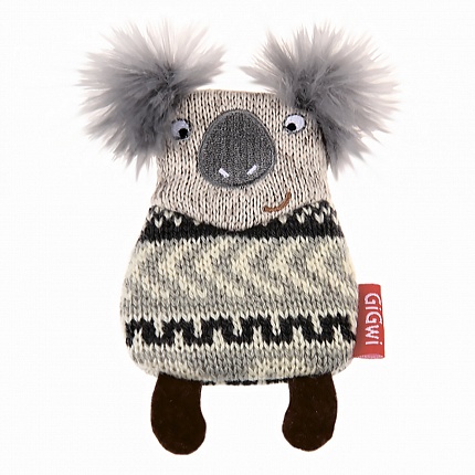 GiGwi Plush Іграшка для собак коала з пищалкою купити KITIPES.COM.UA