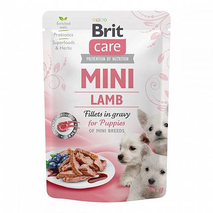 Brit Care Mini Lamb Консерви для цуценят малих порід з ягням в соусі  купити KITIPES.COM.UA