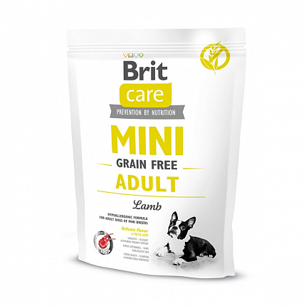 Brit Care Mini Adult Lamb Корм з ягням для дорослих собак малих порід купити KITIPES.COM.UA