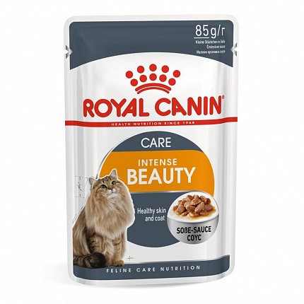 Консерви Royal Canin Intense Beauty Gravy для котів підтримки краси шерсті купити KITIPES.COM.UA