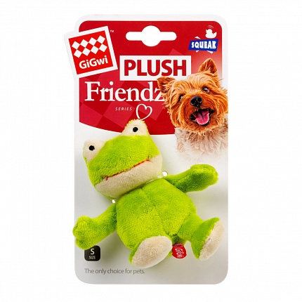 GiGwi Plush Іграшка для собак жаба з пищалкою купити KITIPES.COM.UA