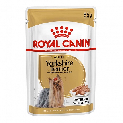 Консерва Royal Canin Yorkshire Terrier для дорослих собак йоркширської породи купити KITIPES.COM.UA