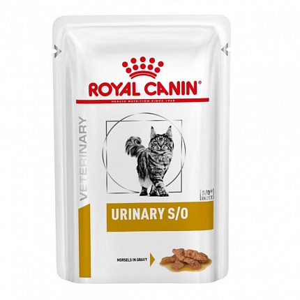 Royal Canin Urinary Feline S/O Gravy Лікувальні консерви для котів шматочки в соусі купити KITIPES.COM.UA