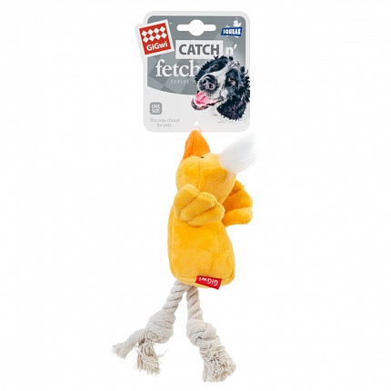 GiGwi Catch&fetch Іграшка для собак качка з пищалкою купити KITIPES.COM.UA
