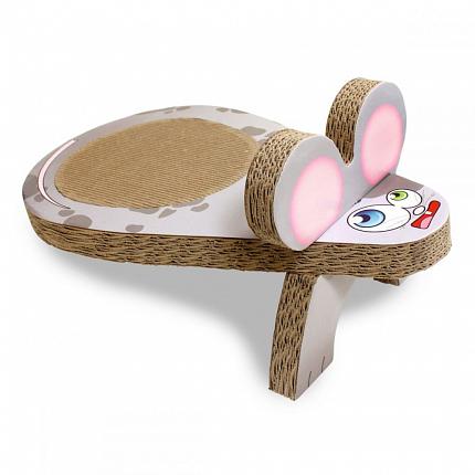 Croci Когтеточка для котів картонна миша з котячою м'ятою, сіра купити KITIPES.COM.UA