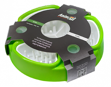 AnimAll інтерактивна миска-іграшка для повільного харчування собак купити KITIPES.COM.UA