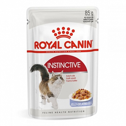 Royal Canin Instinctive Jelly Консерви для котів старше 1 року шматочки в желе купити KITIPES.COM.UA