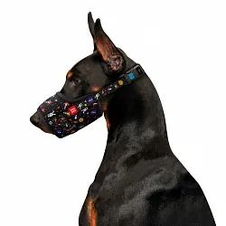 Намордник для собак WAUDOG Nylon "NASA", пластиковий фастекс