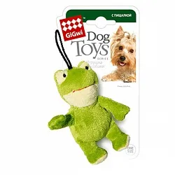 GiGwi Plush Игрушка для собак жаба с пищалкой