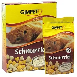 Gimpet Schnurries Витамины для кошек с таурином и курицей