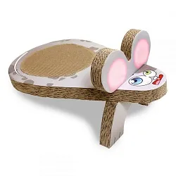 Croci Когтеточка для кошек картонная мышь с кошачьей мятой, серая