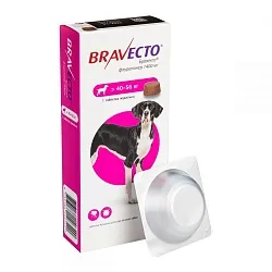Bravecto Таблетки від бліх і кліщів для собак вагою від 40 до 56 кг