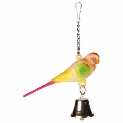 Trixie 5309 Іграшка для птахів малий папуга з дзвіночком купити KITIPES.COM.UA