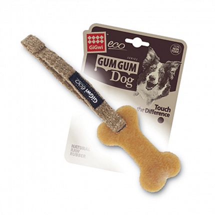 Іграшка для собак Маленька кістка GiGwi Gum gum каучук купити KITIPES.COM.UA