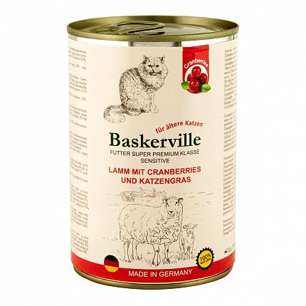 Консерви Baskerville для котів ягня з журавлиною і котячої травою купити KITIPES.COM.UA
