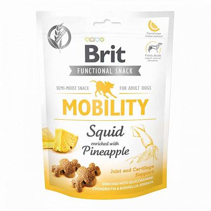 Brit Care Snack Mobility Ласощі для собак з кальмаром і ананасом купити KITIPES.COM.UA