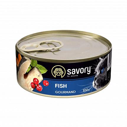 Savory Adult Fish Консерви для котів з рибою купити KITIPES.COM.UA
