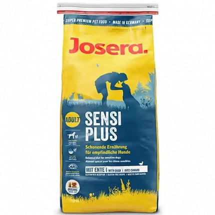 Josera (Йозера) Сухий корм для дорослих собак з чутливим травленням качка з рисом | Dog SensiPlus Adult  на kitipes.com.ua