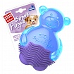 Іграшка для собак Ведмедик з пищалкою, синій GiGwi Suppa Puppa, гума, 9 см