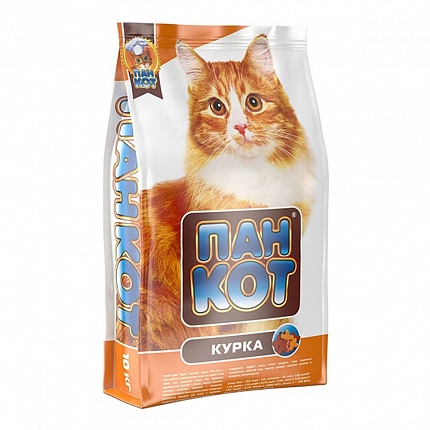 Пан-Кот Сухий корм для котів з куркою купити KITIPES.COM.UA