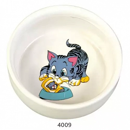 Trixie 4009 Керамічна миска для котів, 300 мл купити KITIPES.COM.UA