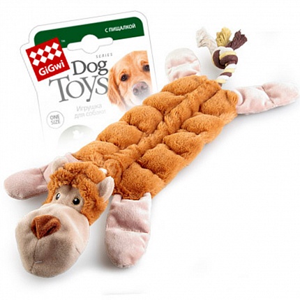 Іграшка для собак Мавпа з пищалками GiGwi Catch & fetch купити KITIPES.COM.UA