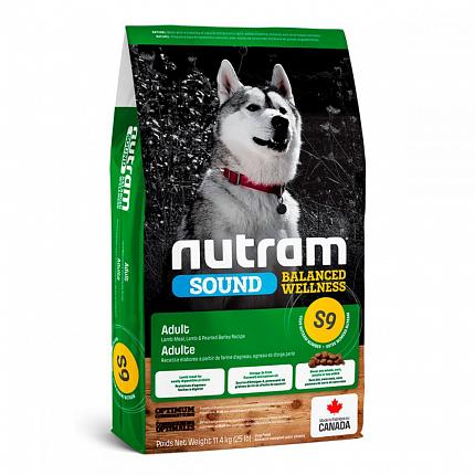 Nutram Sound Adult Lamb S9 Холістік корм для собак з ягням і ячменем купити KITIPES.COM.UA