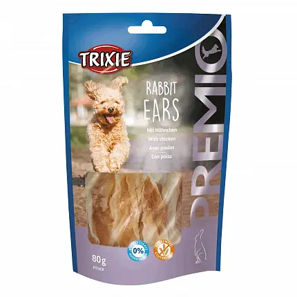 Trixie 31808 Premio Rabbit Ears Ласощі для собак з куркою та кроликом купити KITIPES.COM.UA