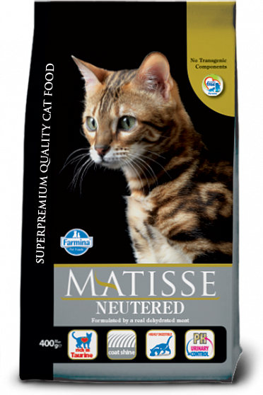 Farmina Matisse Neutered Chicken Сухий корм для стерилізованих котів з куркою купити KITIPES.COM.UA