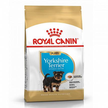 Royal Canin Yorkshire Terrier Puppy Сухий корм для цуценят породи йоркширський тер'єр купити KITIPES.COM.UA