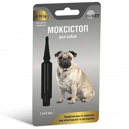 ProVET Моксістоп краплі від паразитів для собак від 4 до 10 кг купити KITIPES.COM.UA