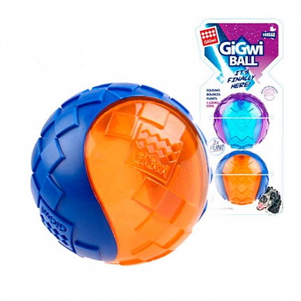 Іграшка для собак Два м'ячі з пищалки GiGwi Ball купити KITIPES.COM.UA