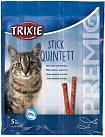 Trixie 42725 Premio Quadro-Sticks Ласощі для котів лосось та форель