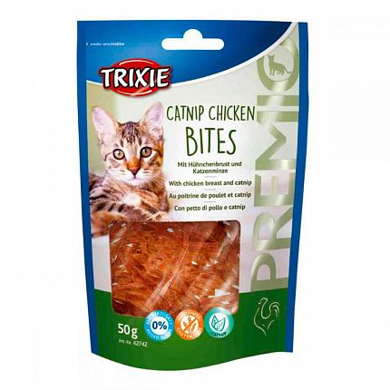 Trixie Catnip Chicken Bites Ласощі для котів з куркою і котячою м'ятою купити KITIPES.COM.UA