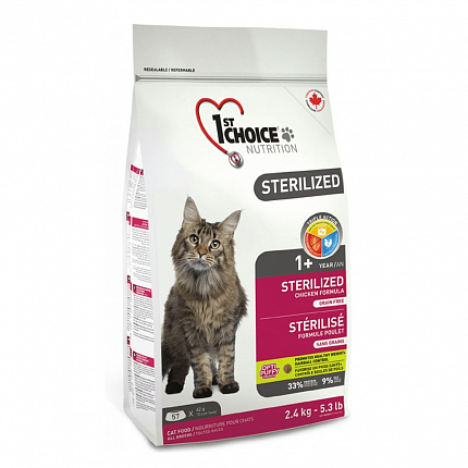 1st Choice (Фест Чойс) Sterilized Корм для стерилізованих кішок з куркою на kitipes.com.ua