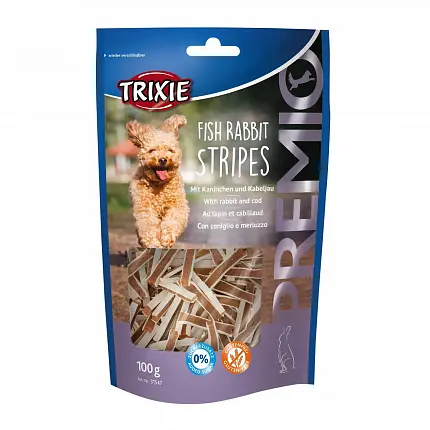 Trixie 31547 Premio Fish Rabbit Stripes Ласощі для собак з кроликом та тріскою купити KITIPES.COM.UA