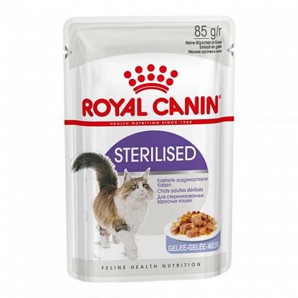 Royal Canin Sterilised Jelly Консерви для стерилізованих котів в желе купити KITIPES.COM.UA