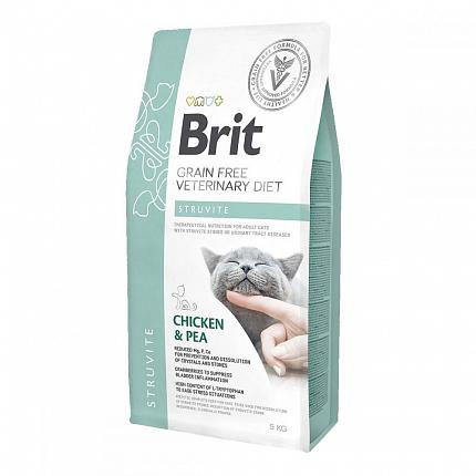Brit GF Veterinary Diet Cat Struvite Лікувальний корм для кішок при сечокам'яній хворобі купити KITIPES.COM.UA