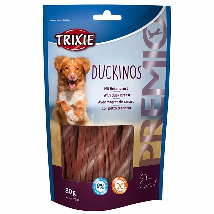 Trixie (Тріксі) Ласощі для собак з качиними грудками | 31594 Premio Duckinos  на kitipes.com.ua