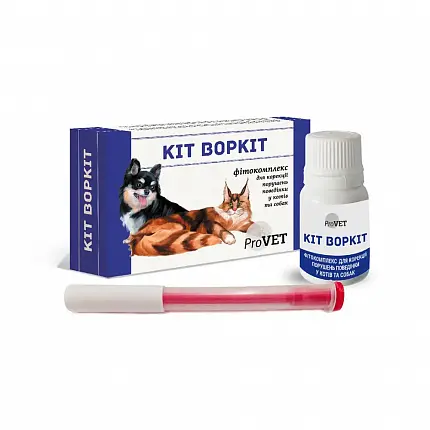 Фітокомплекс "Кіт Воркіт" для котів та собак 30 мл + шприц купити KITIPES.COM.UA