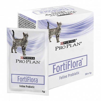 FortiFlora Feline Probiotic Пробіотична добавка для котів і кошенят  купити KITIPES.COM.UA