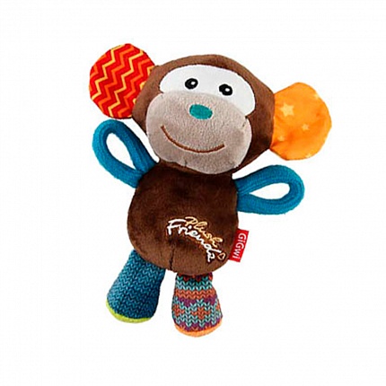 Іграшка для собак Мавпочка з пищалкою GiGwi Plush купити KITIPES.COM.UA