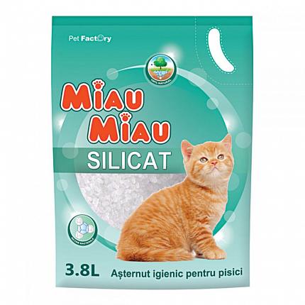 Pet Factory Miau Miau Cилікагелевий наповнювач для котячого туалету купити KITIPES.COM.UA