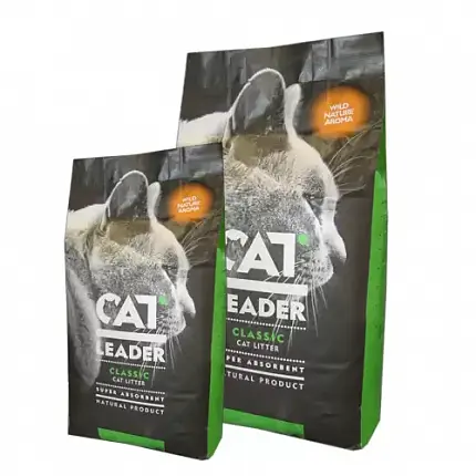 Cat Leader Classic Бентонітовий поглинаючий наповнювач для котячого туалету купити KITIPES.COM.UA