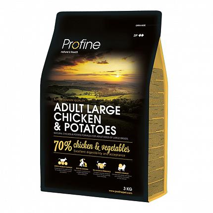 Profine Adult Large Chicken & Potatoes Сухий корм для собак великих порід з куркою і картоплею купити KITIPES.COM.UA