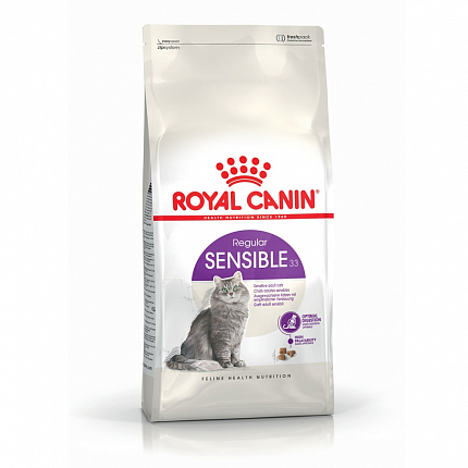 Royal Canin Sensible 33 Сухий корм для котів з чутливим травленням купити KITIPES.COM.UA