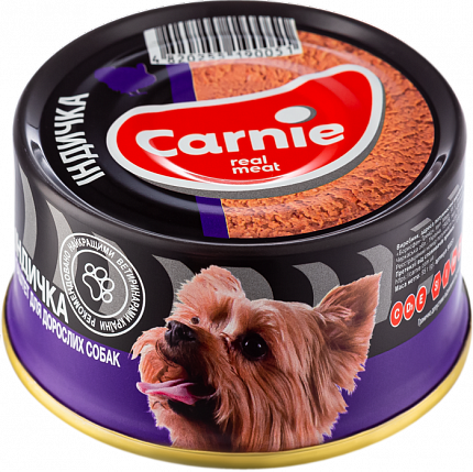 Carnie Консерви для дорослих собак, м'ясний паштет з індичкою купити KITIPES.COM.UA
