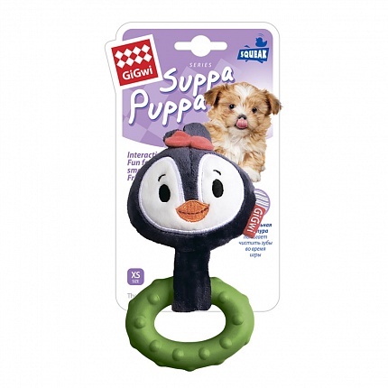 Іграшка для собак Пінгвін з пищалкою GiGwi Suppa Puppa купити KITIPES.COM.UA